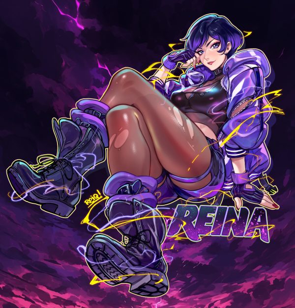 REINA Tekken 8 ⚡️💜⚡️ STICKER Boot and Feet Version. Online Hot Sale