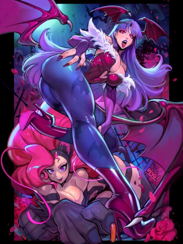 Darkstalkers #1: 20th Anniversary Signed 18x24 Art print Limited 30 Copies. Fashion