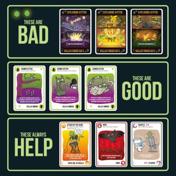 Exploding Kittens - Zombie Kittens Card Game For Cheap - Image 4