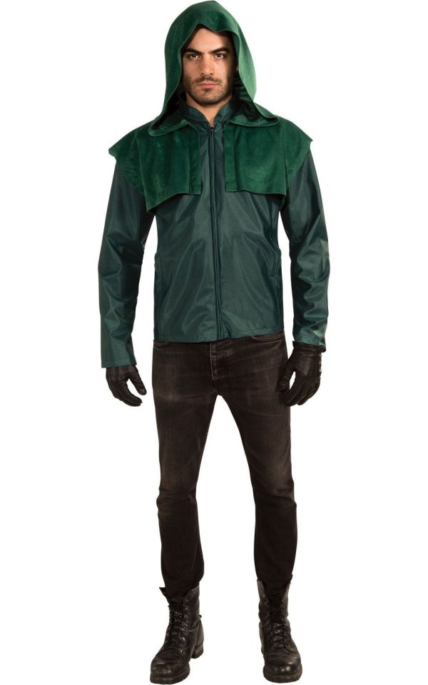 Arrow Oliver Queen Deluxe DC Comics TV Show Mens Costume Hot on Sale