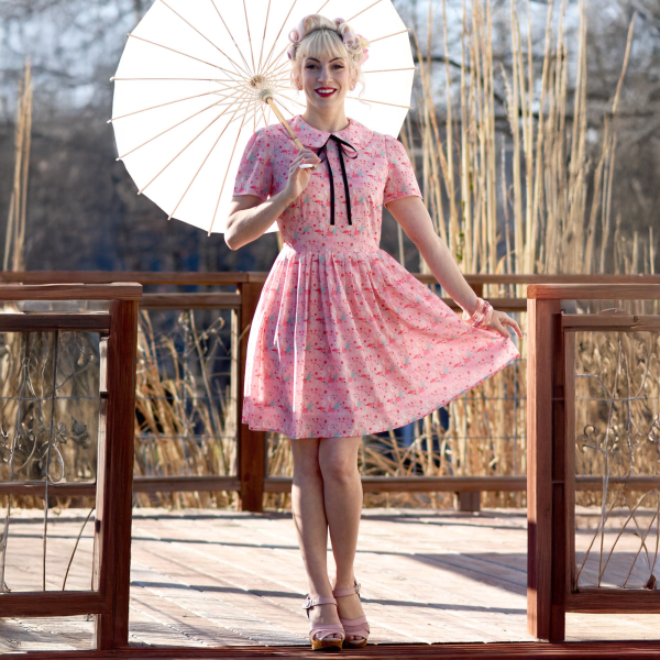 Mid Mod Babydoll Circle Dress Online now
