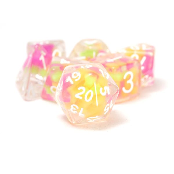 Dice Set: MELON BALL GLOWWORM Set GLOW IN THE DARK! (Sirius Dice) Discount