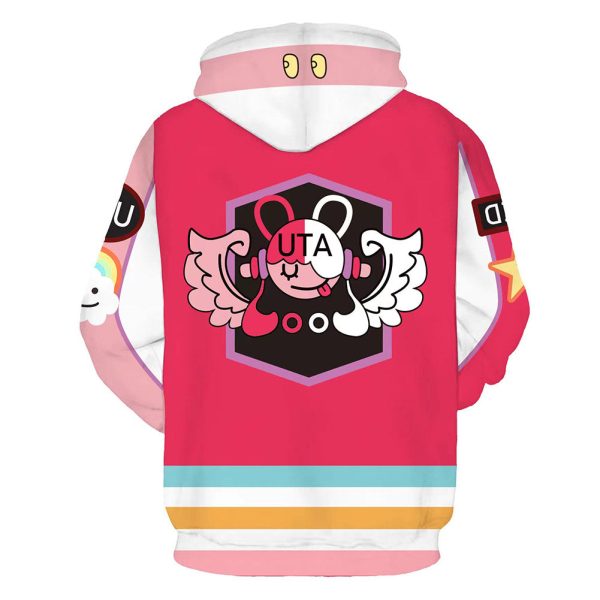 Unisex Anime ONE PIECE FILM RED Hoodies Uta Cosplay Hooded Sweatshirt Casual Streetwear Pullover Hoodie Cheap - Image 2