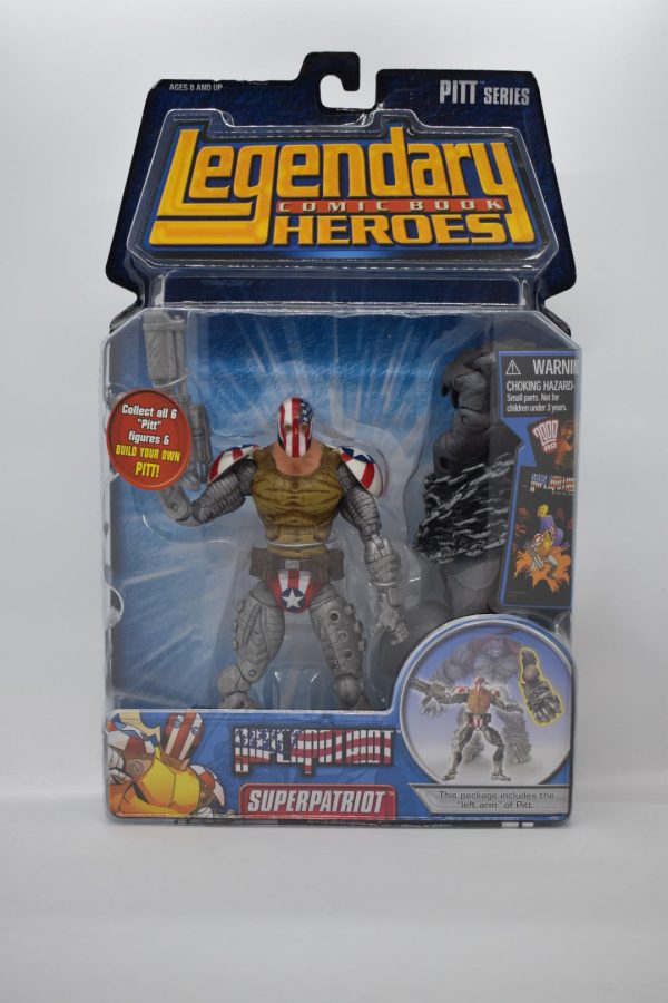 Legendary Comic Book Heroes : SuperPatriot MOC  (PITT Left Arm BAF) For Discount