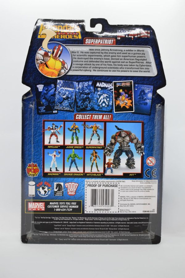 Legendary Comic Book Heroes : SuperPatriot MOC  (PITT Left Arm BAF) For Discount - Image 2