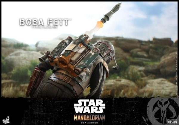 The Mandalorian TMS033 Boba Fett 1 6th Scale Collectible Figure Hot Toys Mint Brand New For Sale - Image 4