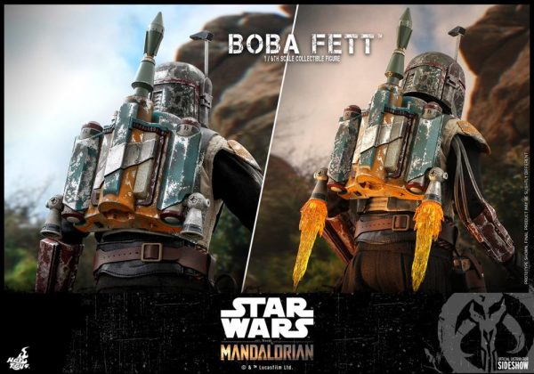 The Mandalorian TMS033 Boba Fett 1 6th Scale Collectible Figure Hot Toys Mint Brand New For Sale - Image 2