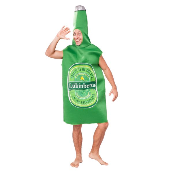 Halloween Men Lightweight Beer Bottle Fancy Cosplay Costume Discount - Image 3