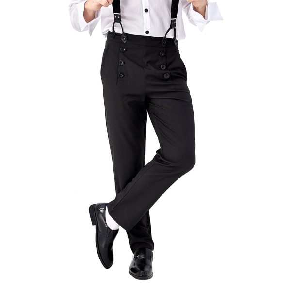 Steampunk Victorian Cosplay Costume Architect Men s Pants Trousers on Sale - Image 4