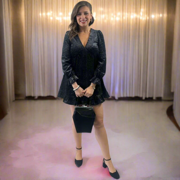 Valerie Mini Dress in Midnight Dazzle Supply - Image 3
