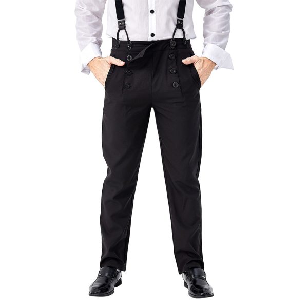 Steampunk Victorian Cosplay Costume Architect Men s Pants Trousers on Sale