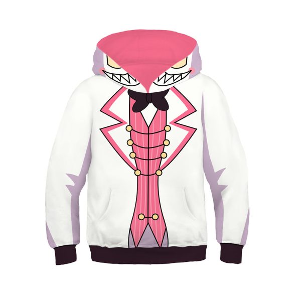 Hazbin Hotel TV Lucifer Morningstar Kids Children Cosplay Printed Hoodie Hooded Sweatshirt Casual Pullover Hoodie Online