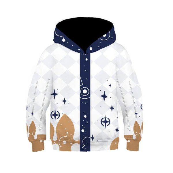 Kids Genshin Impact Hoodies Paimon Cosplay Hooded Sweatshirt Casual Streetwear Pullover Hoodie For Discount