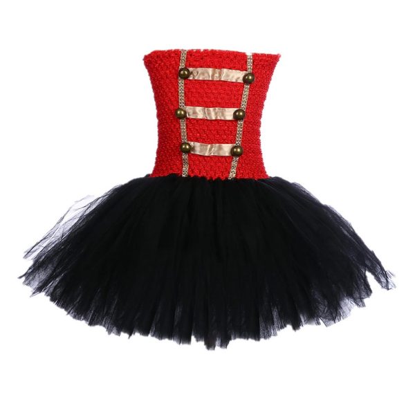 Girls Royal Honour Guard Tutu Dress with Headband Fancy Cosplay Tutu Dress Tulle Costume Outfit Discount - Image 4