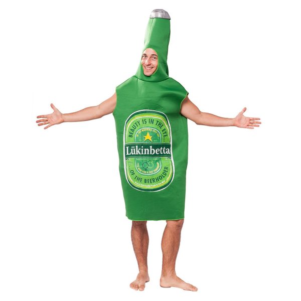 Halloween Men Lightweight Beer Bottle Fancy Cosplay Costume Discount - Image 4