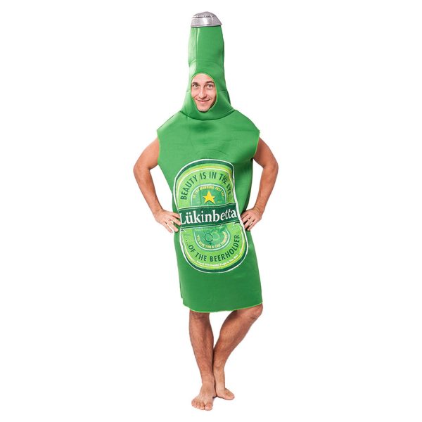 Halloween Men Lightweight Beer Bottle Fancy Cosplay Costume Discount - Image 2