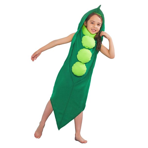 Halloween Kids Girls Pea Pod Cosplay Costume Jumpsuit Hot on Sale