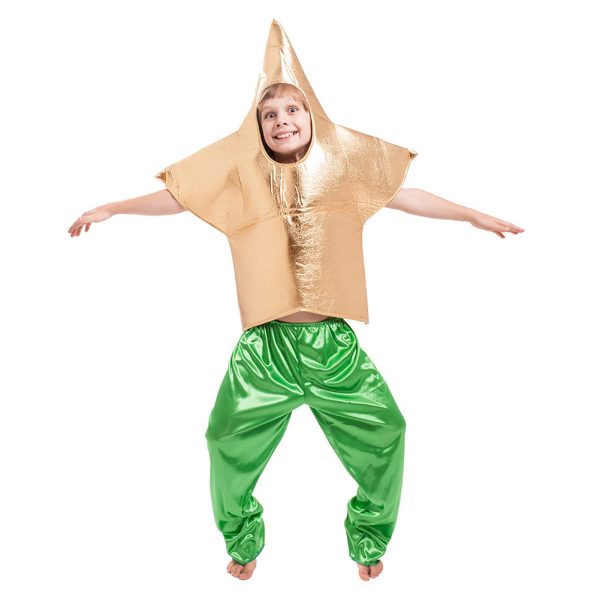 Kids Halloween Shiny Gold Star Cosplay Dance Costume Children s Star Show Stage Costume Hot on Sale