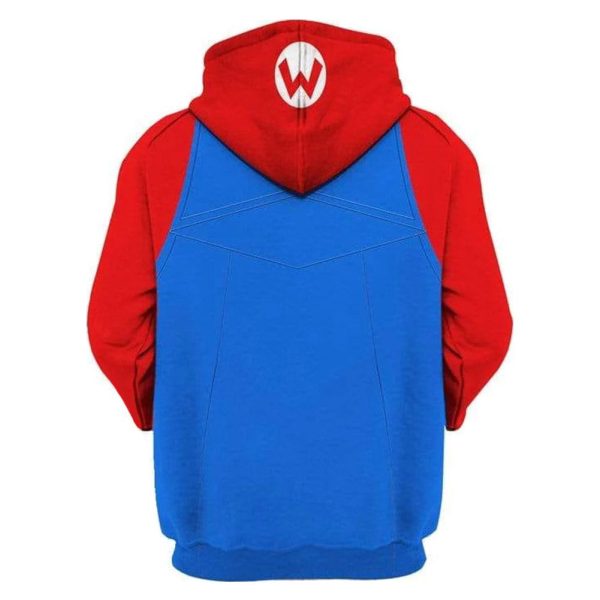 Super Mario Bros - Mario Cosplay Hoodie Printed Hooded Sweatshirt Men Women Casual Pullover Streetwear Supply - Image 2