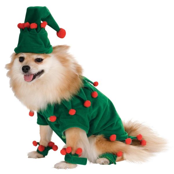Pet Christmas Clothes Puppy Kitten Winter Warm Clothes Christmas Elf Role-playing Funny Dress Up Clothes For Cheap