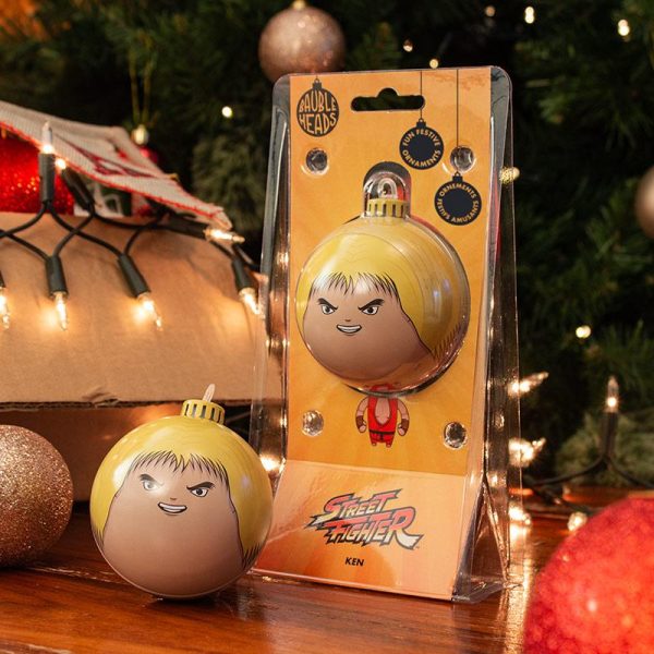BAUBLE HEADS STREET FIGHTER  KEN  CHRISTMAS DECORATION   ORNAMENT Online now