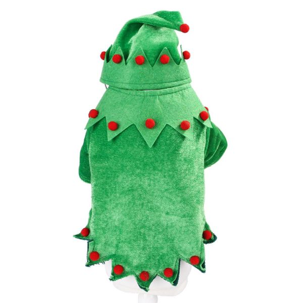 Pet Christmas Clothes Puppy Kitten Winter Warm Clothes Christmas Elf Role-playing Funny Dress Up Clothes For Cheap - Image 4