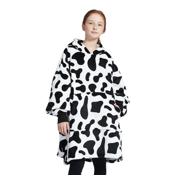 Kids Animal Series Wearable Hoodie Blankets Oversized Lightweight Warm Cozy Blanket Hoodie Sweatshirt Online Sale - Image 5