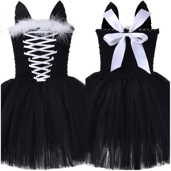 Girls Cartoon Cat Cosplay Costume Dress Halloween Carnival Party Disguise Suit on Sale - Image 5