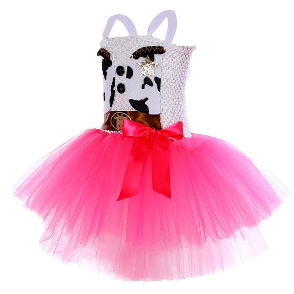 Kids Children Cowgirl  TuTu dress Cosplay Costume Outfits Fantasia Halloween Carnival Party Disguise Suit Hot on Sale - Image 2