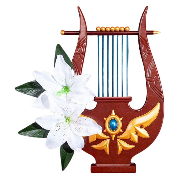 Genshin Impact Venti Cosplay Harps Costume Halloween Carnival Prop Sale - Image 2